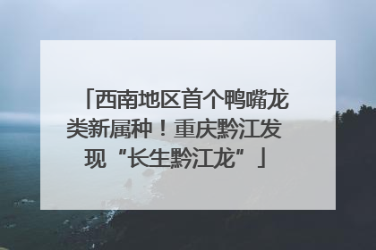 西南地区首个鸭嘴龙类新属种！重庆黔江发现“长生黔江龙”